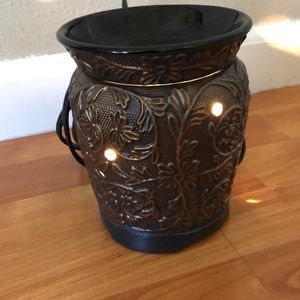 Bronze Floral Electric Wax Warmer